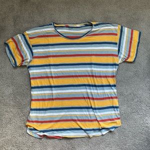 Blue and Yellow Stripped Tee from Madewell